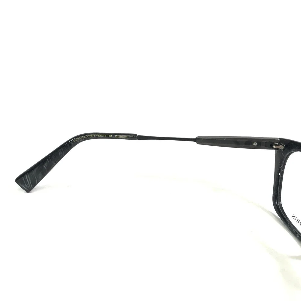 Seraphin Eyeglasses Frames SHEFFIELD/8973 Black Gray Cat Eye Full Rim 52-17-140